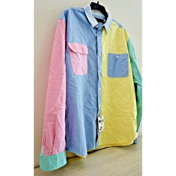 Polo Ralph Lauren Men's Sz 2XL Multi Classic Oxford Fun L/S Button Up Shirt $125 - Picture 3 of 11